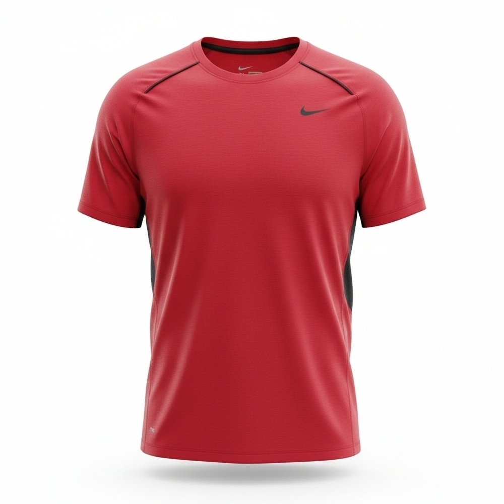 Men's Nike Red and Black Short Sleeve Tee. Size Medium